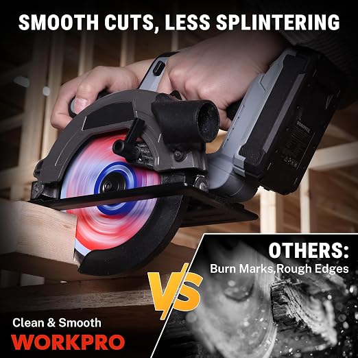 WORKPRO 10 Inch Woodworking Circular Saw Blade, 40T General Purpose Table/Miter Saw, Thin Kerf(1.8mm), Carbide Tipped, ATB Tooth, 1-Pack