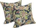 LVTXIII Outdoor Pillows 20x20 Inch, 2 Pack Large Decorative Square Throw Pillows with Inserts for Couch, Bed, Floor Seating, Patio Furniture, Paisley Bloom