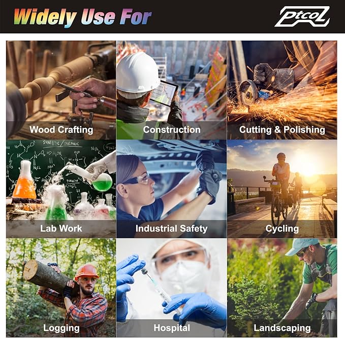 28 Pack Safety Glasses BLUE Tinted (Bulk Pack of 24+4) Unisex Anti-Scratch Protective Goggles Impact Resistant Lens Eyewear with ANSI Z87.1 Certified for Construction, Shooting and Laboratory