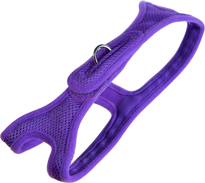 Velpro Mesh Pet Shoulder Harness Collar, 15"-16", Purple
