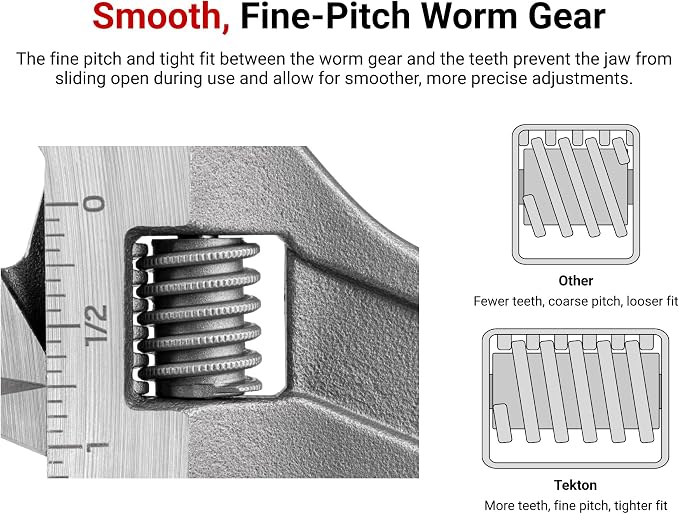 TEKTON Adjustable Wrench Set, 2-Piece | WSA90000 | (6, 9 in.), 1-1/2 Inch Jaw Capacity