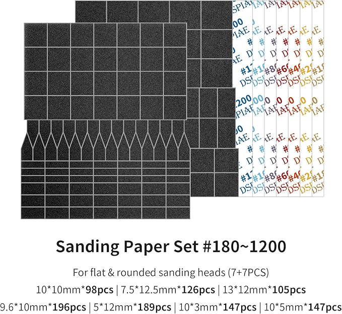 Reciprocating Sander,USB Quick Charging Sanding Pen With 8pcs Sanding Head,Self-Adhesive Sandpaper Pre-cut mesh 134pcs (ESA)