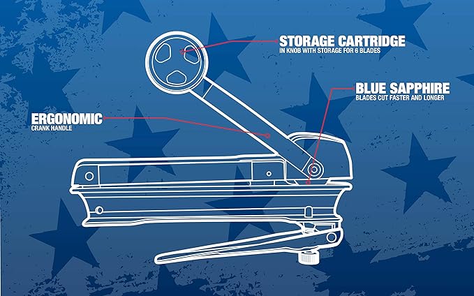 Southwire Rotary Cutter with Lever BX - Cuts & Strips Armored Cable 14/2 to 10/4 - Durable Epoxy-Enameled Body - Blade Storage in Handle - Cuts 3/8" Trade Size Flex