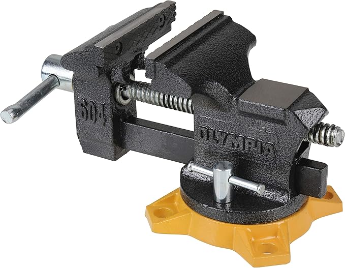 Olympia Tools 38-604 Bench Vise, Workshop Series, 4-Inch, gray