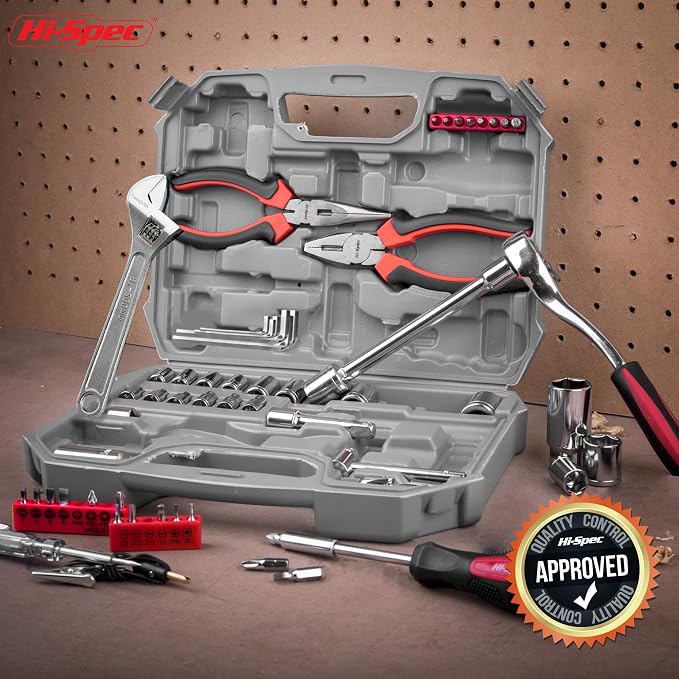 Hi-Spec SAE Auto Mechanics Hand Tool Kit Car Motorcycle Ratchet Wrench