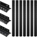 Macarrie 10 Pcs Architectural Scale Ruler 12" Architect Engineers Scale Triangular Ruler Set Aluminum Metal Rulers with Imperial Measurements for Architect Student Draftsman Engineer (Black)