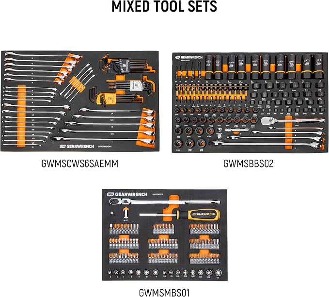 GEARWRENCH 791 Piece Master Mechanics Tool Set in Premium Modular Foam Trays with GSX Mobile Tool Storage | MEGAMODPRO