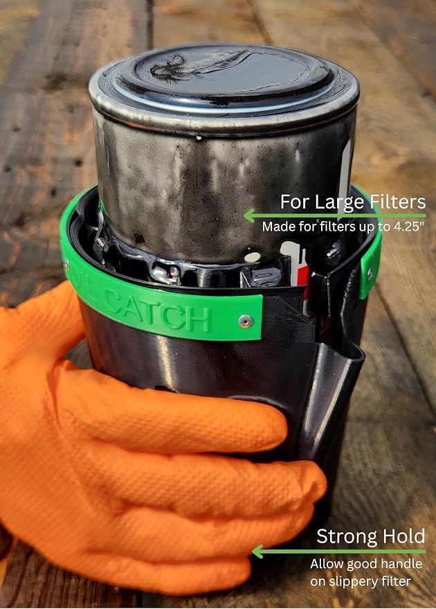 for HEAVY DUTY, Compact Oil Filter Drainage Tool, Made specialy for Hard to Reach Filters (Medium OilCatch)