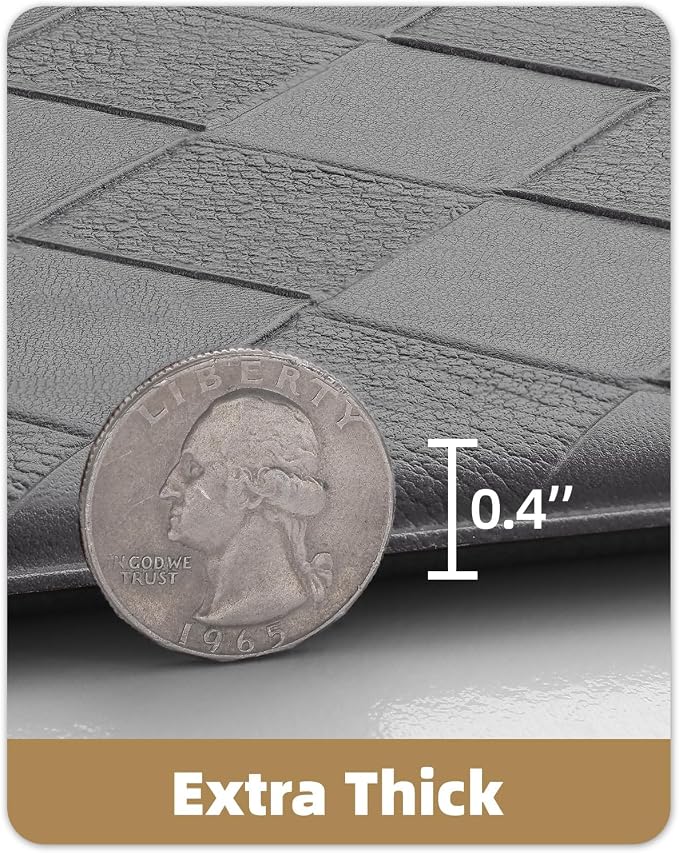 Color&Geometry Extra Wide Kitchen Mats Set 24x59+24x87, Anti Fatigue Cushioned Floor Mat, Waterproof Easy Clean Non Slip Runner for Sink Comfort Standing,Grey