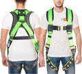 Full Body Harness with 5 Point Adjustment, Dorsal D-ring, Grommet Legs, Two Side D Rings, and Fall Indicators