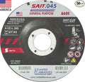 United Abrasives-SAIT 22011 A60S General Purpose Cut-Off Wheels (Type 27/Type 42 Depressed Center) 4" x .045" x 5/8", 50-Pack