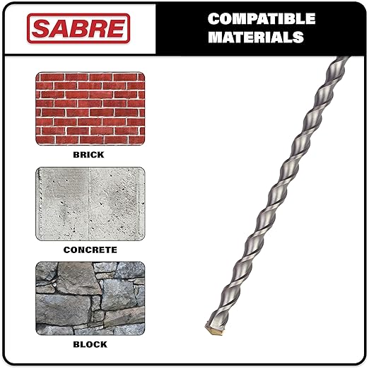 5/8 Inch x 39 Inch SDS Plus Rotary Hammer Drill Bit, Carbide Tipped for Brick, Stone, Concrete (5/8" x 37" x 39")