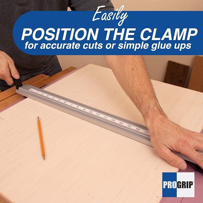 ProGrip Straight Edge Clamp Ideal for Cutting Large Sheets of Plywood and