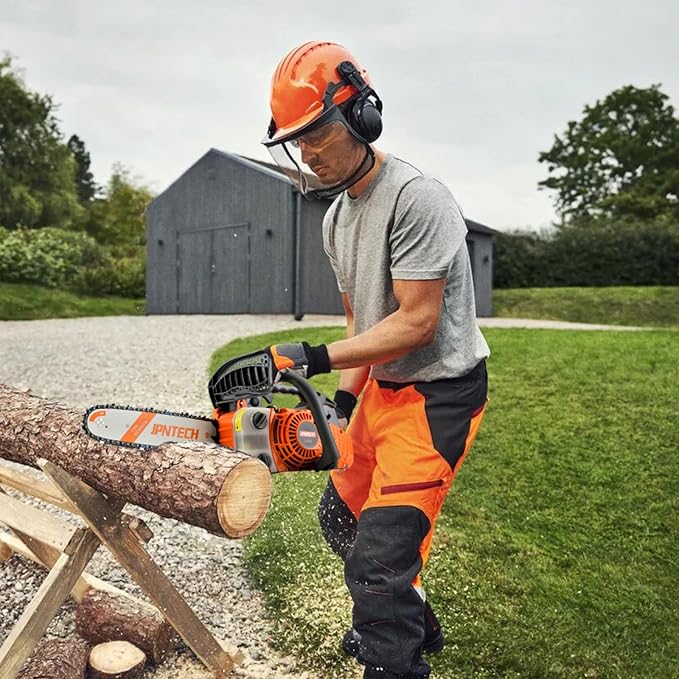 Gas Chainsaw 12 Inch Top Handle Chainsaw 25.4CC 2-Cycle Handheld Cordless Petrol Portable Gas Powered Chain Saw for Tree Wood Cutting