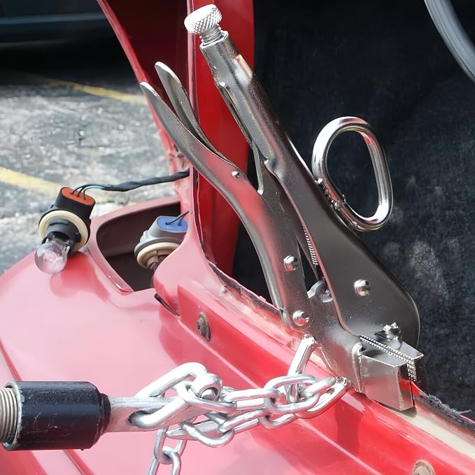 Vice Grips Locking Pliers, Heavy Duty Sheet Metal Duck Bill Plier Tools, High Carbon Steel Metal Bending Welding Pliers Clamps with Large Pull Tabs Adjustable Pressure