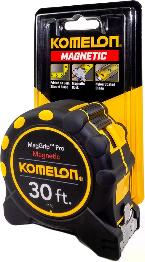 Komelon 7130 Monster Maggrip 30' Measuring Tape with Magnetic End