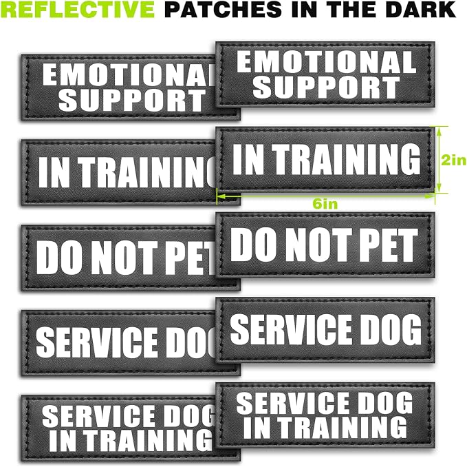 Service Dog Vest Harness for Large Dog, Tactical Working MOLLE Vest with 10 Pet Patches, No Pull Heavy Duty Harness for Training Walking
