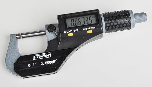 Fowler 54-870-001-0, Xtra-Value Ii Digital Micrometer With 0-1"/25MM Measuring Range