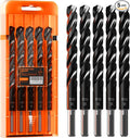 Crosstar M35 Cobalt Drill Bit Set for Hardened Metal & Stainless Steel - Titanium Aluminum Nitride Coated (TiAlN), Three-Flute Design, 5pcs 1/2" Metal Drill Bits