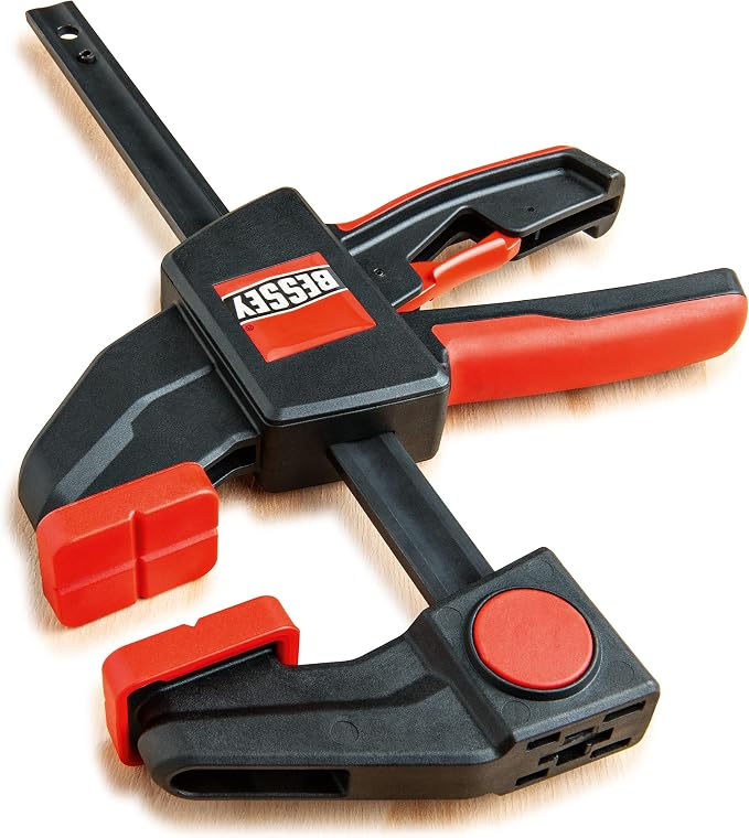 BESSEY EHK SERIES - 600 lb Clamping Force - 50 in - EHKXL50 Trigger Clamp - 3.625 in. Throat Depth - Wood Clamps, Tools, & Equipment for Woodworking, Carpentry, Home Improvement, DIY