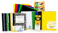 School Supply Boxes | High School Writing Case (2 Boxes) | Back to School Essentials Kit for Students & Teachers | Includes College-Ruled Filler Paper, College-Ruled Notebooks, 12 ct. Pens, & More