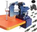 MYTEC 2-In-1 Bench Vise Heavy Duty for Workbench, 6.0" blue, Upgraded Multi-Purpose Table Vice, Universal Rotate 270°Work Clamp-On Vise