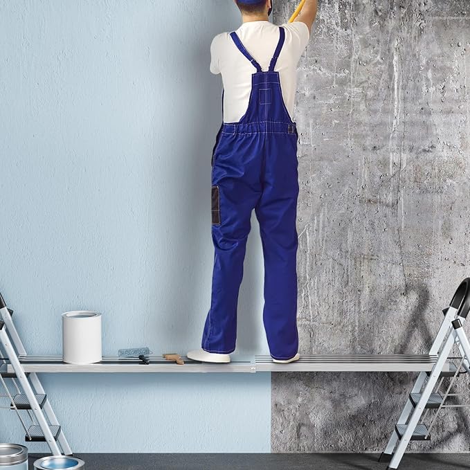 Aluminum Telescoping Work Plank for Ladders, Adjustable Aluminum Plank,6-9ft,440lbs Capacity,12.5" Wide,Anti-Slip Platform Ideal for Home Renovation and Construction