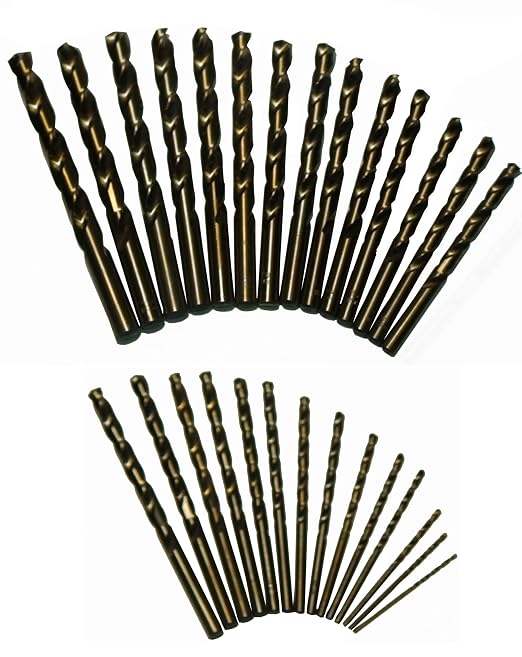 Drill America - D/A29J-CO-PC 29 Piece M42 Cobalt Drill Bit Set in Round Case (1/16" - 1/2" X 64ths), D/ACO Series