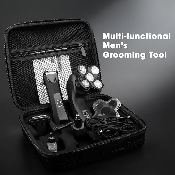 Manscape Body and Ball Trimmer for Men, Bald Head & Body Shaver, Mens Grooming Kits Pubic Groin Hair Trimmer, Body Groomer Electric Razors for Smooth Shaving, IPX7 Waterproof
