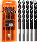 Crosstar M35 Cobalt Drill Bit Set for Hardened Metal & Stainless Steel - Titanium Aluminum Nitride Coated (TiAlN), Three-Flute Design, 5pcs 3/8“ Metal Drill Bits