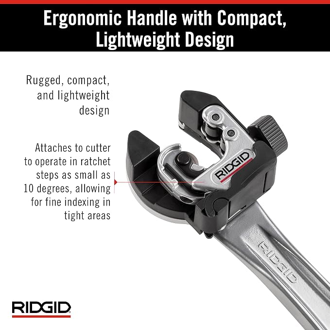 RIDGID 32573 Model 118 2-in-1 Close Quarters Tubing Cutter for 1/4" to 1-1/8" Copper, Brass, and Aluminum Tubing, Compact_tubing cutter with AUTOFEED (Pack of 3)