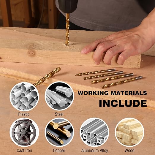 DuraTech 87 PCS Impact Screwdriver Bit and Drill Bit Set, Socket Set, Hex Shank Adapters Extension Bar Tools with Quick Fit Tough Case for Metal, Wood, Plastic, High Speed Steel Titanium Drill