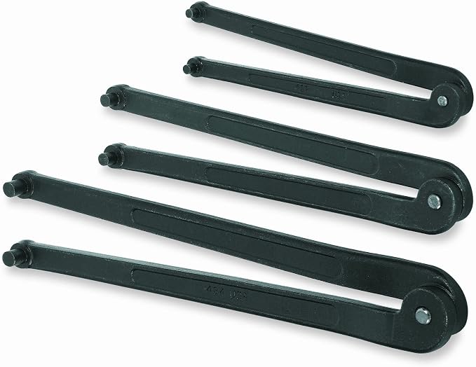 Williams JHWWS-483 3-Piece Adjustable Face Spanner Wrench Set, Ideal for Adjusting Collars, Lock Nut Rings, and Bearings