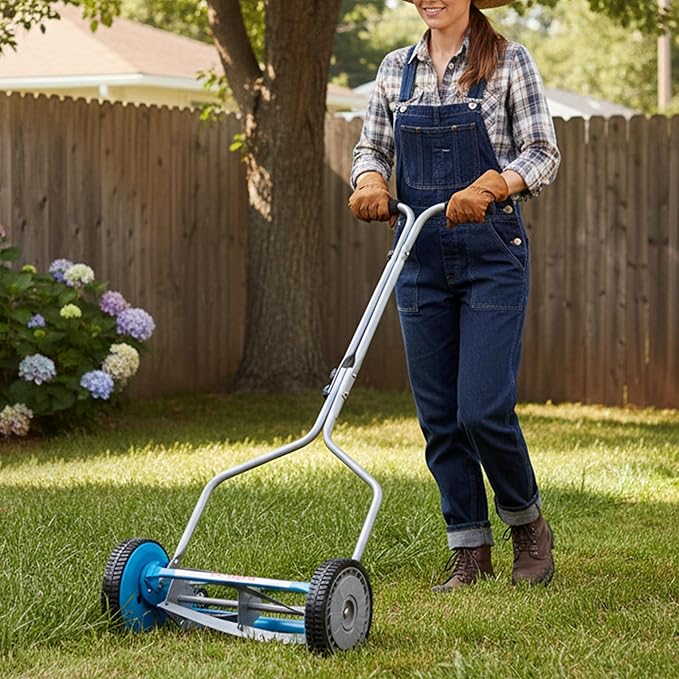 American Lawn Mower Company 2204-14 14-Inch 4-Blade Push Reel Lawn Mower