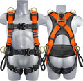 TT TRSMIMA Safety Harness Fall Protection Upgrade 4 Quick Buckles Construction Full Body Harness 6 Adjustment D-ring