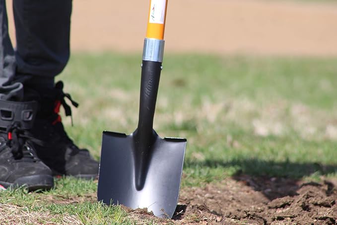 Ashman Heavy-Duty Digging Shovel (6 Pack) 41-Inch with Trenching Blade and Comfortable Handle - Ideal for Garden, Landscaping, Construction, and Masonry - Perfect for Digging Soil, Dirt, and Gravel.