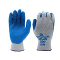 SHOWA Atlas 300 Natural Latex Palm Coated General Purpose Work Glove with Poly/Cotton Liner, 10-Gauge, Blue, Medium (1 Pair)