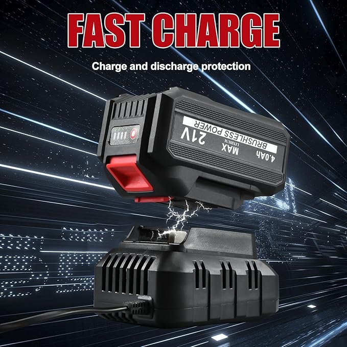 AOBEN 1100N.m Cordless Impact Wrench, 1/2" High Torque Impact Gun, 3-Speed 2500RPM Power Impact Driver for Car RV Tire Lug Nuts, Includes 4.0Ah Battery & Fast Charger, 6 Sockets & Carry Case