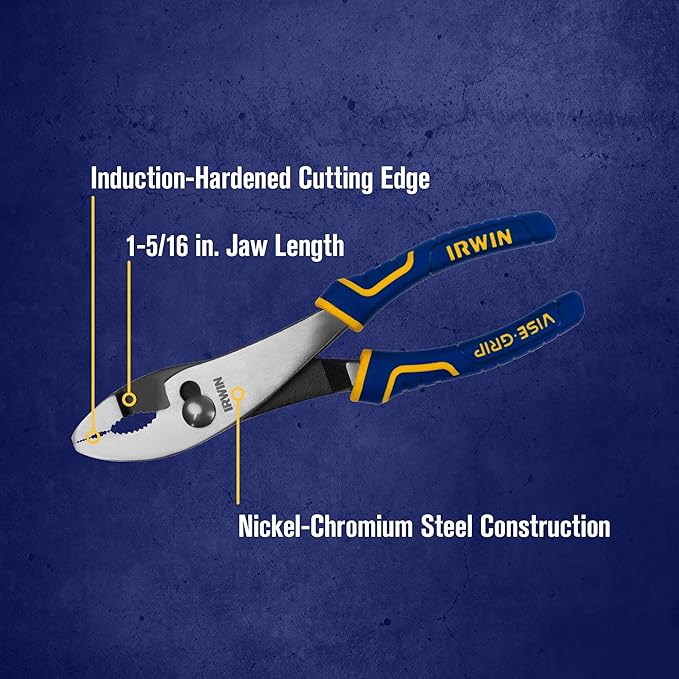 IRWIN VISE-GRIP Pliers Set, Slip Joint, 8-Inch (2078408) (Pack of 2)