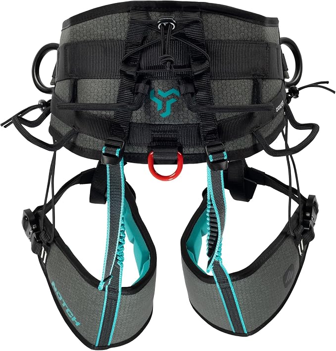 Notch Catalyst Harness-Size 1, Custom EVA Molded Back & Leg panels (CATH) | Integrated Ventilation Channels, Multiple Adjustment Points, Custom Flared Side D Rings, 330 lbs Total Weight Limit
