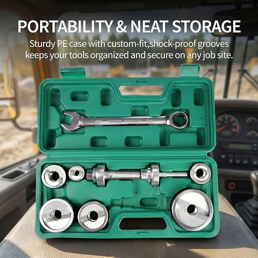 Ratchet Knockout Hole Punch Driver Kit, 1/2" to 2" Slug-Buster Knockout Electrical Conduit Hole Cutter Set Manual KO Tool Kit with 6 Dies & Ratchet Wrench, for Electrical Conduit & Panels