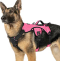 rabbitgoo Escape Proof Dog Harness for X-Large, No Pull with Lift Handle | No Escape, Full Soft Padded, Reflective Adjustable Vest, Leash Clip for Walking Hiking Training, Peach Pink, X-Large