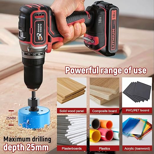 12-Piece Hole Saw Kit, Includes 8 Sizes (3/4" to 2-1/2"), Arbors, Drill Bits, and Hex Key, Ideal for Softwood, Plywood, and PVC（Blue）