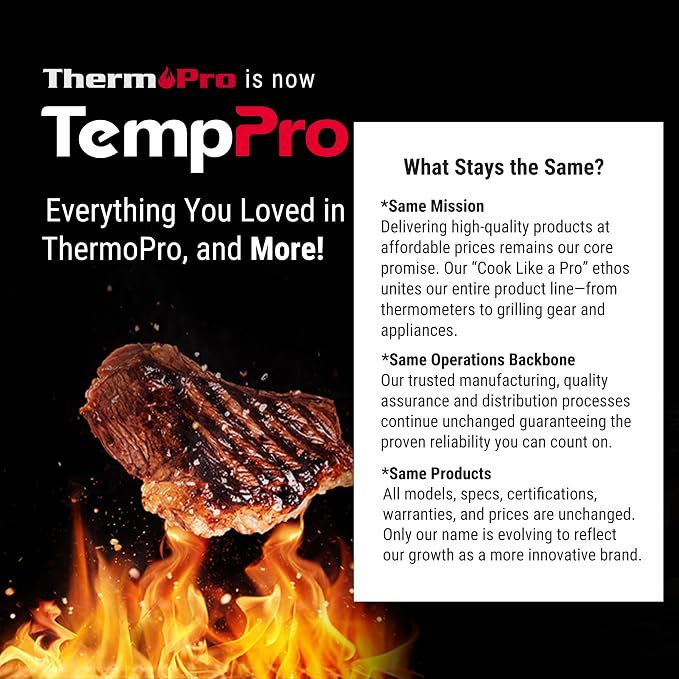 TempPro TP450 2 Laser Temperature Gun for Cooking, 16:1 D:S Ratio Infrared Thermometer Gun for Pizza Oven, Laser Thermometer Gun with Adjustable Emissivity Temp Gun -58 to 1022℉(Previously ThermoPro)
