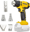 Cordless Heat Gun for DeWALT 20v Battery,Lithium Hot Air Gun, 5 Nozzle Attachments,2-Temp Setting Max 1022°F(550°C),Heat Gun for Shrink Wrapping, Tube Bending (Tool Only, NO Battery)