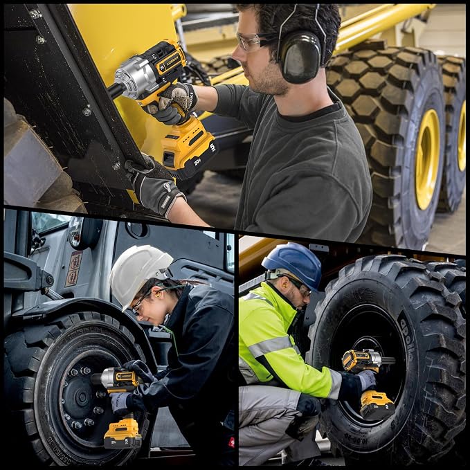 Impact Wrench for DeWalt Battery 1328Ft-Lbs (1800N.m) Impact Driver | 1/2" Impact Gun 3-Speed High Torque Power Tool for Tire Removal, Rusted Bolts, Heavy Equipment(No Battery)