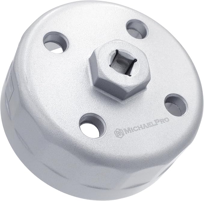 MichaelPro 88.8mm Oil Filter Cap Wrench for Hyundai and Kia, 15 flutes 3/8-Inch Drive, Easily Remove Stubborn Oil Filters | MP009097