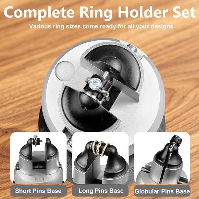 DZQ 5 Inch 70 Pcs Jewelry Ball Vise Tool Kit with Ring Making Accessories
