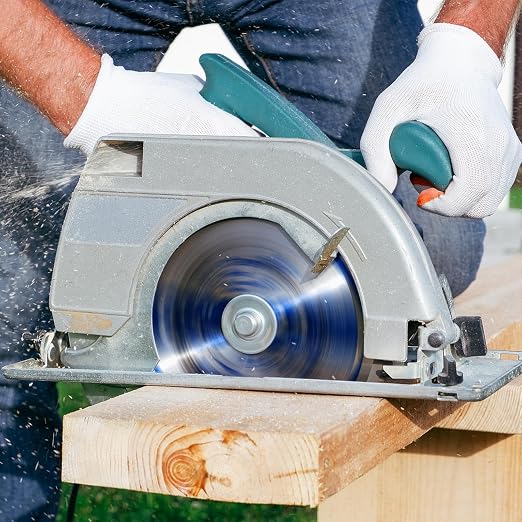 10 Pack 7-1/4 Inch 24T Circular Saw Blade for Wood 5/8" Arbor | TCT ATB Saw Blades for Cutting Various Wood, Plastic Plastic, PVC, Acrylic and Composite Materials