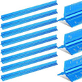 Macarrie 10 Pcs Architectural Scale Ruler 12" Architect Engineers Scale Triangular Ruler Set Aluminum Metal Rulers with Imperial Measurements for Architect Student Draftsman Engineer (Blue)